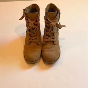 Roxy Tan Boot with Block Heel